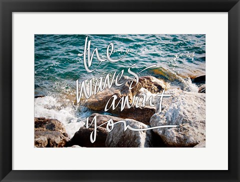 Framed Wave Crashes Print