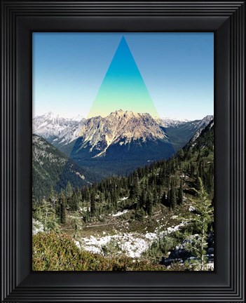 Framed Mountain Peak Print