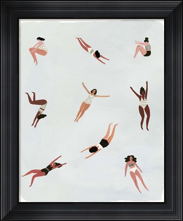 Framed Minnows I Print