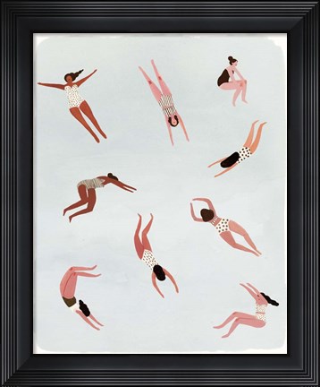 Framed Minnows II Print