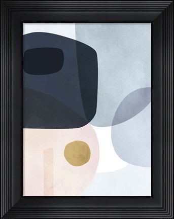 Framed Gold Monde I Print