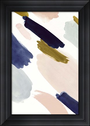Framed Brushmarks II Print