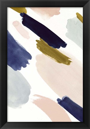 Framed Brushmarks II Print