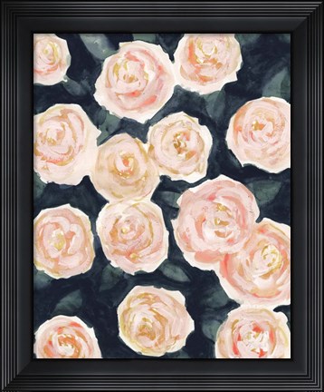 Framed Peach Petals II Print