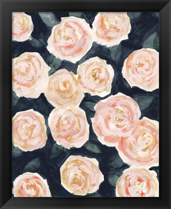 Framed Peach Petals II Print