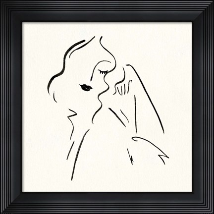 Framed Simple Study II Print
