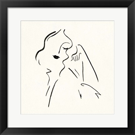 Framed Simple Study II Print