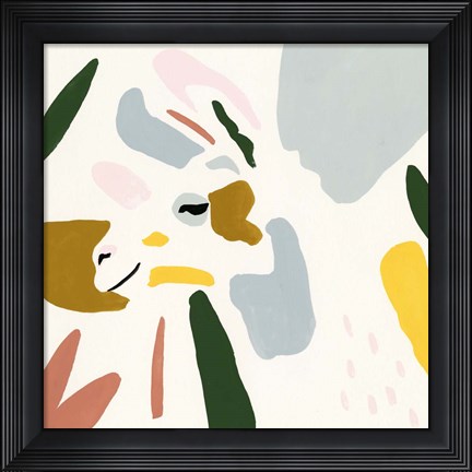 Framed Llama Moderne IV Print