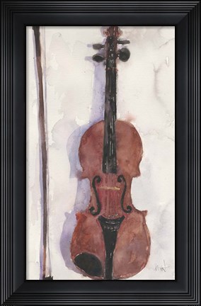 Framed Violin Print
