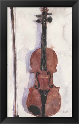 Framed Violin Print