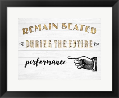 Framed Mild Manners II Print