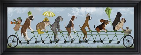 Framed Mutley Crew on Tandem Print