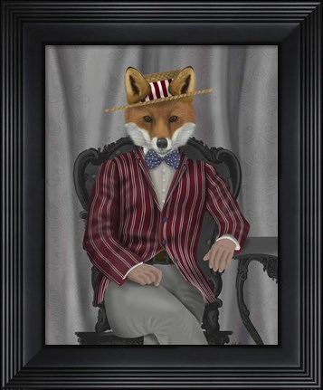 Framed Fox 1920s Gentleman Print