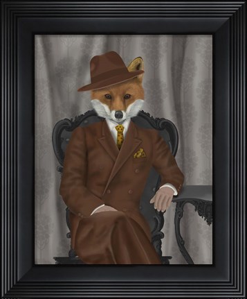 Framed Fox 1930s Gentleman Print