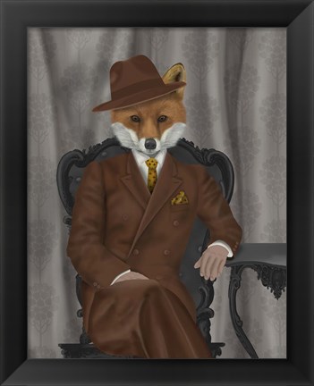 Framed Fox 1930s Gentleman Print