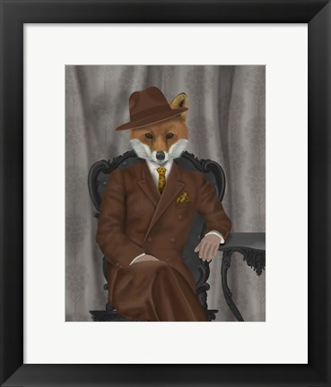 Framed Fox 1930s Gentleman Print