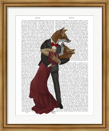 Framed Foxes Romantic Dancers Print
