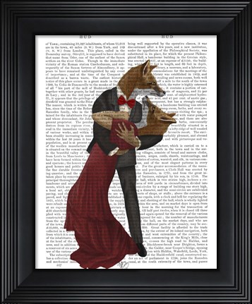 Framed Foxes Romantic Dancers Print