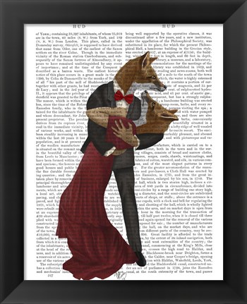 Framed Foxes Romantic Dancers Print