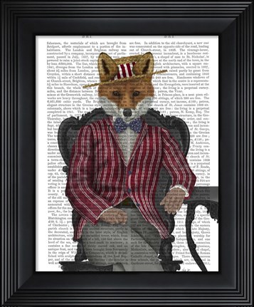 Framed Fox 1920s Gentleman Print