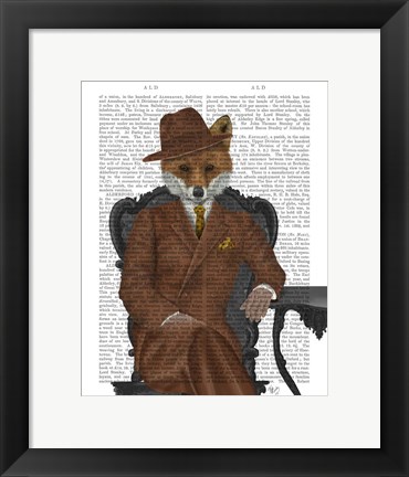 Framed Fox 1930s Gentleman Print