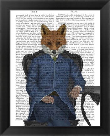 Framed Fox Edwardian Gent, Portrtait Print