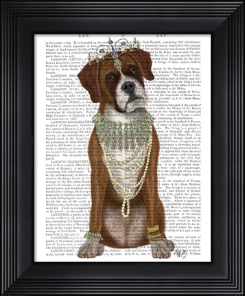 Framed Boxer and Tiara, Full Print