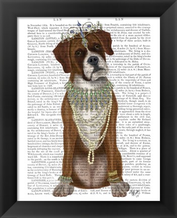 Framed Boxer and Tiara, Full Print