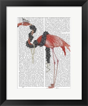 Framed Flamingo and Pearls, Full Print