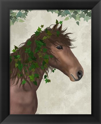 Framed Horse Chestnut with Ivy Print