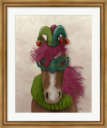 Framed Horse Strawberry Fool Print