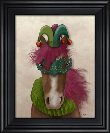Framed Horse Strawberry Fool Print