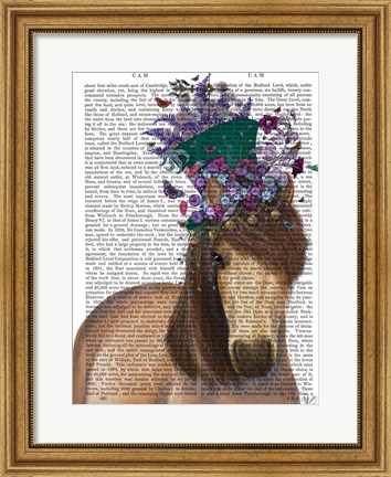 Framed Horse Mad Hatter Print