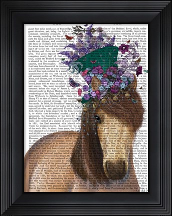 Framed Horse Mad Hatter Print