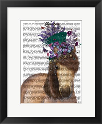 Framed Horse Mad Hatter Print