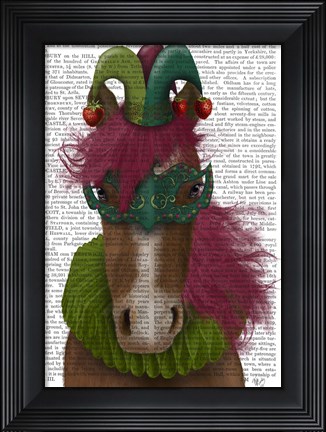 Framed Horse Strawberry Fool Print