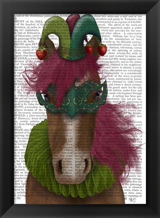 Framed Horse Strawberry Fool Print