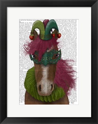 Framed Horse Strawberry Fool Print