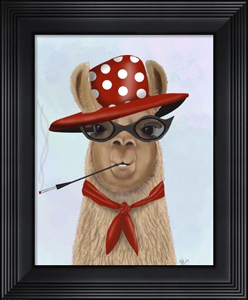 Framed Fabulous Llama Print