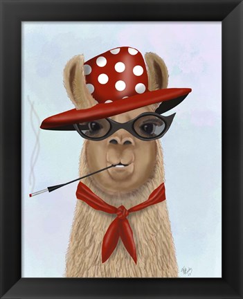 Framed Fabulous Llama Print