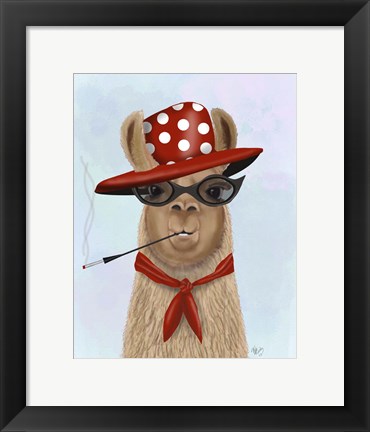 Framed Fabulous Llama Print