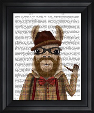Framed Bearded Llama Print