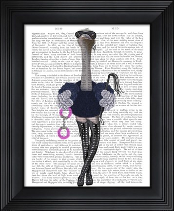 Framed Ostrich with Kinky Boots Print