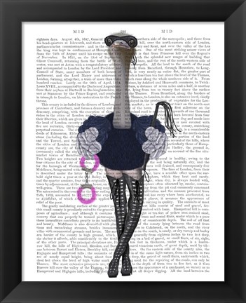 Framed Ostrich with Kinky Boots Print