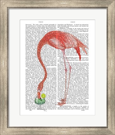 Framed Flamingo and Cocktail 2 Print