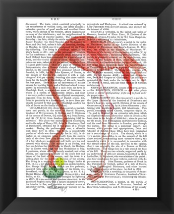 Framed Flamingo and Cocktail 2 Print