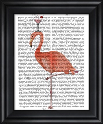 Framed Flamingo and Cocktail 3 Print