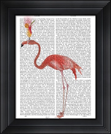 Framed Flamingo and Cocktail 4 Print