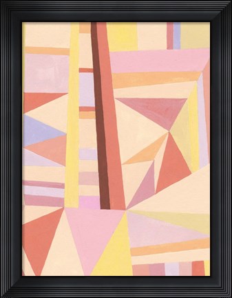 Framed Blush Structure II Print