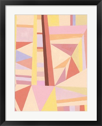 Framed Blush Structure II Print